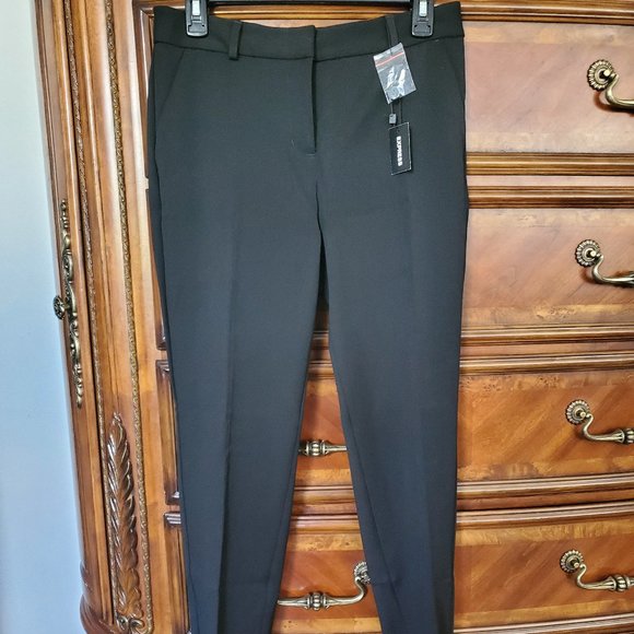NWT EXPRESS Columnist Pants Black - Picture 1 of 5